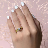 Simple Moissanite Bridal Set