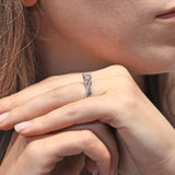 Simple Moissanite Bridal Set