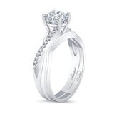 Simple Moissanite Bridal Set