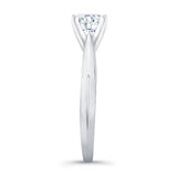 Tapered Solitaire Ring