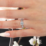 Pinched Solitaire Ring