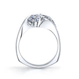 Curved Bypass Band Ring