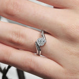 Curved Bypass Band Ring