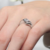 Curved Bypass Band Ring