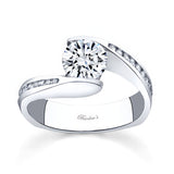 Bypass Shank Engagement Ring