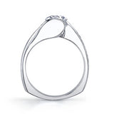 Bypass Shank Lab Diamond Engagement Ring