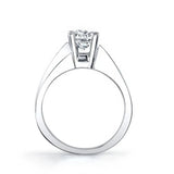 Channel Band Moissanite Ring
