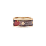 8mm Eye Pattern Ceramic Kite Shape Bezel Diamond Band