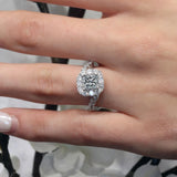 Halo Princess Cut Ring
