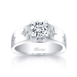 Wide Shank Starnish Engagement Ring