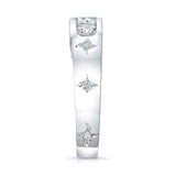 Wide Shank Starnish Engagement Ring