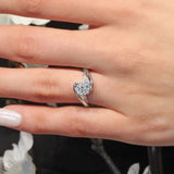 Split Shank Starnish Moissanite Engagement Ring
