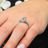 Split Shank Starnish Moissanite Engagement Ring