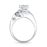 Split Shank Starnish Moissanite Engagement Ring