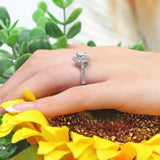 Starnish Halo Engagement Ring