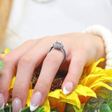 Starnish Halo Engagement Ring