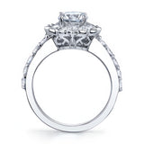 Starnish Halo Engagement Ring