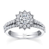 Starnish Halo Moissanite Bridal Set