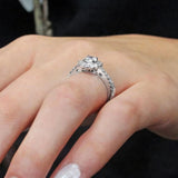 Starnish Halo Moissanite Bridal Set