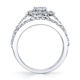 Starnish Halo Moissanite Bridal Set