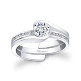 Half Bezel Wedding Set