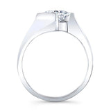 Princess Moissanite Solitaire Ring
