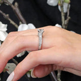 Princess Cut Three Stone Ring