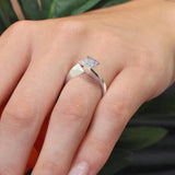 1 Carat Princess Cut Solitaire Diamond Ring