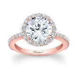 2 Carat Moissanite Halo Engagement Ring