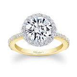 2 Carat Moissanite Halo Engagement Ring