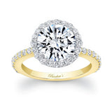 2 Carat Moissanite Halo Engagement Ring