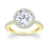 2 Carat Moissanite Halo Engagement Ring