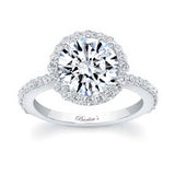 2 Carat Moissanite Halo Engagement Ring