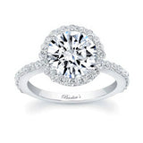 2 Carat Moissanite Halo Engagement Ring