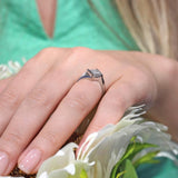Princess Cut Square Sapphire Ring