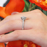 Simple Round Moissanite Ring