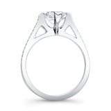 Simple Round Moissanite Ring