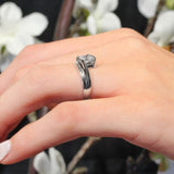 Stepped Princess Cut Solitaire Ring