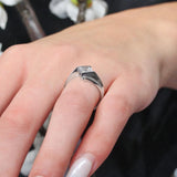 Stepped Princess Cut Solitaire Ring