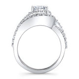 1 Carat Moissanite Wedding Set