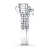 1 Carat Moissanite Wedding Set