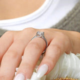 V Shaped Engagement Ring