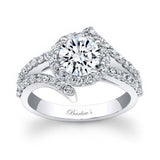 Contemporary Moissanite Engagement Ring