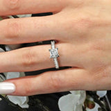 1 Ct Princess Cut Moissanite Ring