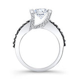 Vintage Pave Black Diamond Accent Ring