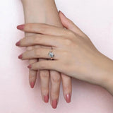 Channel Moissanite Ring