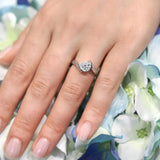 Channel Moissanite Ring
