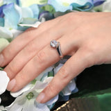 Channel Moissanite Ring