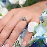 Channel Moissanite Ring