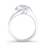 Channel Moissanite Ring